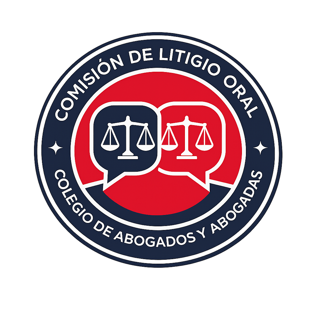 Sello de la Comisión de Litigio Oral — Colegio de Abogados y Abogadas de Costa Rica